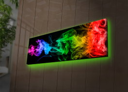 Wallity Cuadro Decorativo en Lienzo Iluminado con LEDs 30 x 90 cm